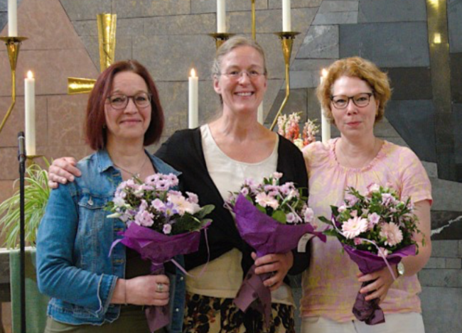 v.l.: Dagmar Schöberl, Corinna Groht, Johanna Groh