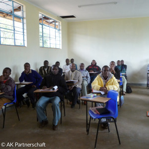 Blick in ein Klassenzimmer in Mwika