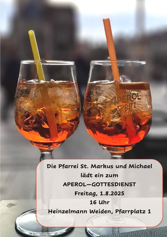 Zwei Gläser mit Aperol