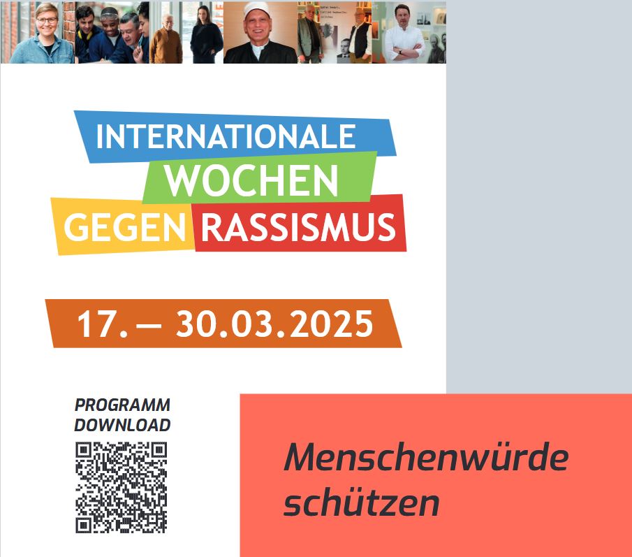 Programmflyer Wochen gegen Rassismus 17. - 30.3.2025