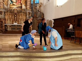Pfarrkabarett Weißblaues Beffchen