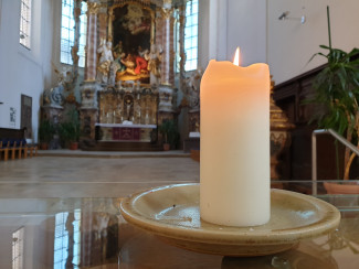 Kerze in St. Michael in Weiden