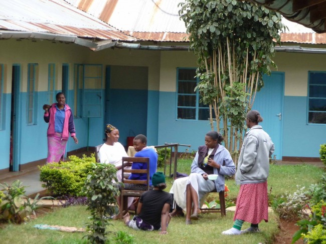 Blick auf das Gelände der Bibelschule Mwika